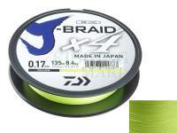 Plecionka Daiwa J-Braid X4 Yellow 135m 0.19mm