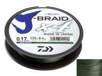 Plecionka Daiwa J-Braid X4 Dark Green 135m 0.13mm