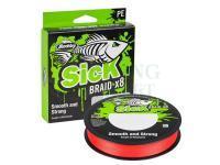 Plecionka Berkley Sick Braid X8 - BSKBFS8-RD BK SICK BRD RED - Red 150m 0.10mm