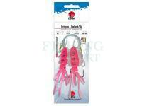 Zestaw morski Dega UV Octopus-leader (Bait-length 12cm) - Pink