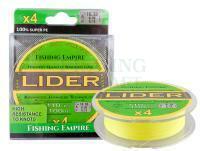 Braided Line Fishing Empire Lider X4 100m fluo yellow - 0.14mm