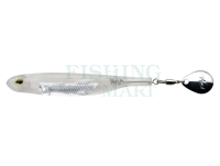 Fish Arrow Flash-J Spin Elastomer SW 3" 75mm - #100 Keimura Clear / Silver