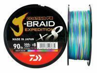 Plecionka Daiwa J-Braid Expedition x8E Multi Color 300m - 0.28mm