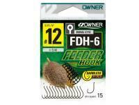 Hooks Owner Feeder Hook FDH-6 Barbless - #10