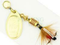 Spinner Mepps Aglia Mouche Gold / Red #2 4.6g