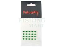 Oczka Future Fly 3D Epoxy Eyes Teardrop 7mm - FL. Green