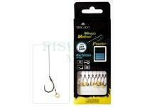 Mikado Method Feeder Rigs Braid Barbless MF13 with bait band 10cm - #4