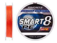 Braided Line Favorite Smart PE 8x 150m (red orange) - #0.8/0.153mm 10lb/6.8kg